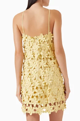 Buy Alexis Yellow Lily Floral Mini Dress For Women Online | Ounass Saudi