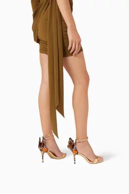 Buy Sophia Webster Gold Chiara 85 Butterfly Sandals in Metallic - Main Image