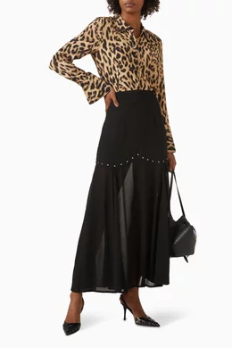 chinese dress ladies Sequin Maxi Wrap Jaspre Skirt  Never Fully Dressed
