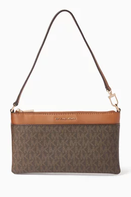 Bag Michael Kors Monogram Wristlet Michael Kors Pink Jet Set Signature Logo Wristlet