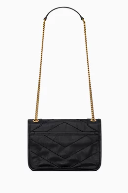Buy SAINT LAURENT Black Mini Niki Crossbody Bag in Vintage