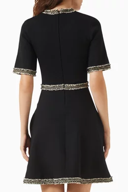 midi elegant floral dresses for wedding guests Floral Velvet Pleated V-Neck Wedding Guest Dress with Pockets main image 0