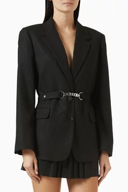 Buy Maje Black Vanoir Rhinestone-embellished Suit Jacket For Women