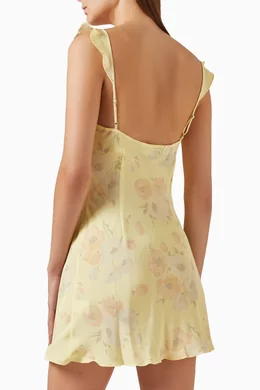 women's mini dress long sleeve Vera Short Party Dress with Long Sleeves