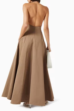 Buy Staud Neutral Stella Maxi Dress in Cotton-blend For Women Online |  Ounass Saudi