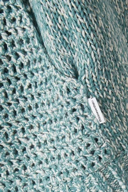 Buy thisisneverthat Blue Zip-up Hoodie in Crochet-knit For Men