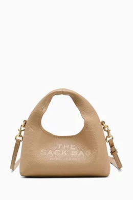 Buy Marc Jacobs Brown The Micro Crossbody Sack Bag in Leather For