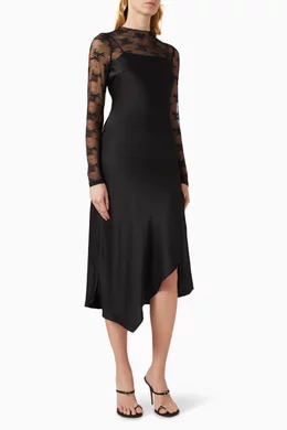 chinese dress ladies Yas  Yaspolima Ls Long Lace Dress  campaign-outlet  Black