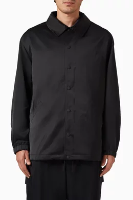Buy Y-3 Black Graphic Coach Jacket in Nylon For Men Online