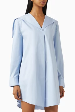 princess polly baby blue dress COS Asymmetric Deconstructed Shirt Dress
