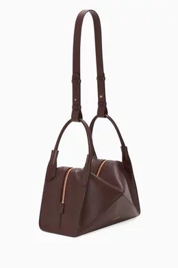 Buy Victoria Beckham Burgundy Plie Bag in Leather For Women Online
