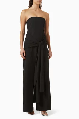 Buy Alexis Black Kori Drape Jumpsuit For Women Online Ounass Saudi