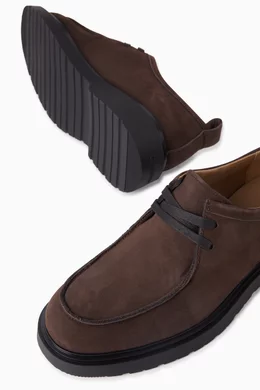 Buy Calvin Klein Jeans Brown Lug Sole Derby Shoes in Nubuck Leather For Men  Online | Ounass Saudi