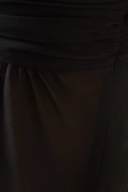 Buy Guizio Black Marais Low-back Dress in Chiffon For Women Online