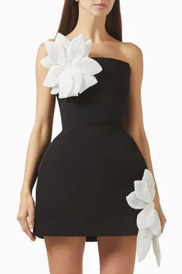Buy Bronx and Banco Black Jasmine Maraya Floral Mini Dress For Women Online  | Ounass Saudi