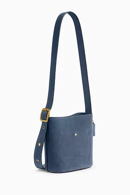 バッグ Coach Vintage Bleecker Blue Bucket Bag COACH Bleecker Bucket Bag 21 in Blue | Lyst