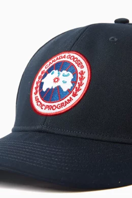Buy Canada Goose Blue Arctic Program Baseball Cap in Canvas  display picture 1