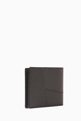 Buy LOEWE Grey Puzzle Edge Bi-fold Wallet in Leather For Men