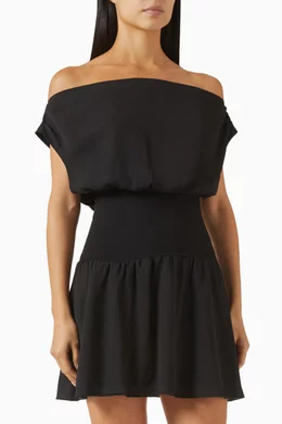 Buy Frankies Bikinis Black Silas Mini Dress in Chiffon For Women Online |  Ounass Saudi