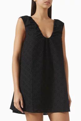 faithfull the brand black mini dress Suis Mini Dress Black