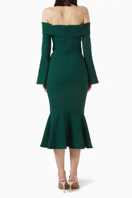 Buy Lavish Alice Green Ciara Off-shoulder Dress For Women Online | Ounass  Saudi