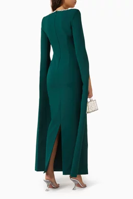 lavish alice green cape dress Buy Grace Embellished Gown For Women Online End of Season