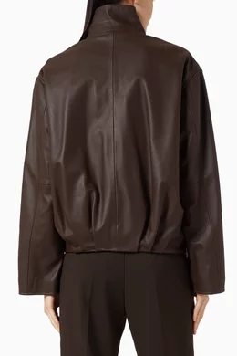 Buy Arma Brown Dahlia Jacket in Lamb Leather For Women Online