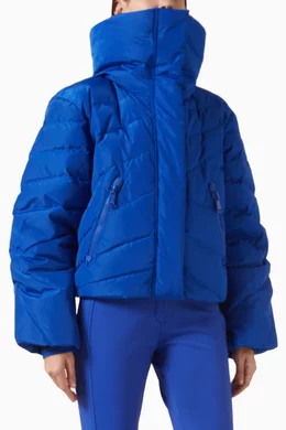 Buy GOLDBERGH Blue Liora Quilted Down Ski Jacket For Women Online