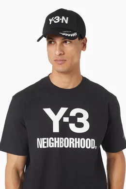Buy Y-3 Black x Neighborhood Trucker Cap in Canvas & Mesh For Men