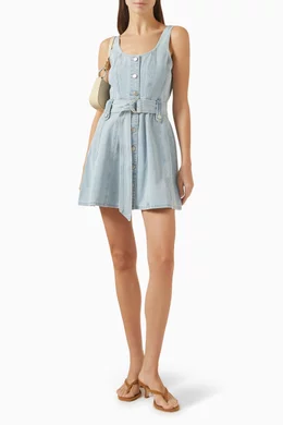 Buy Minkpink Blue Safir Mini Dress in Denim For Women Online | Ounass Saudi