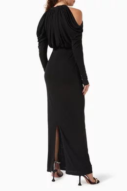 brown knit dress maxi SER.O.YA Women's Arwen Knit Maxi Dress - Brown main image 1