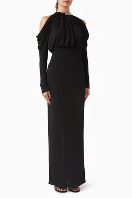 Buy Eegen Studio Black Sienna Maxi Dress in Jersey For Women Online |  Ounass Saudi