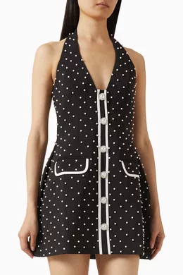 Buy ODD MUSE Black The Ultimate Muse Pearl Polka Dot Mini Dress For Women  Online | Ounass Saudi