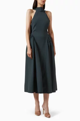 odd muse grey dress Odd Muse | Collar Maxi Dress