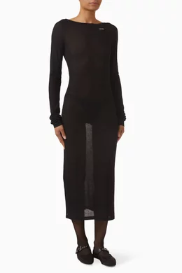 miu miu black knit dress Buy Long Ribbed Jersey For Women Online day comfort and ease