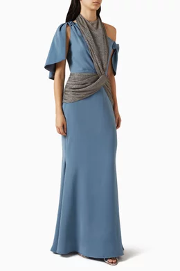 asymmetrical hem dress with long sleeves A-Line V-Neck Long Sleeves Elegant Casual Asymmetrical Chiffon Wedding  Dress with Zipper Back main image 0