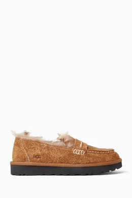 Buy UGG Brown Ellis Loafers in Suede For Women Online  display picture 1