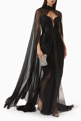Buy Maria Lucia Hohan Black Cecilia Lace-back Dress in Silk For Women Online