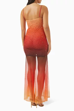 leslie amon dress orange Leslie Amon Starfish Mini Dress in Orange