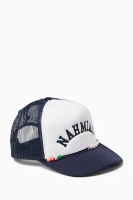 Buy Nahmias Blue Friendship Trucker Hat For Men Online | Ounass Saudi
