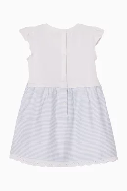 Buy Tommy Hilfiger Blue Ithaca Stripe Frilled Dress in Cotton For Baby  Girls Online | Ounass Saudi