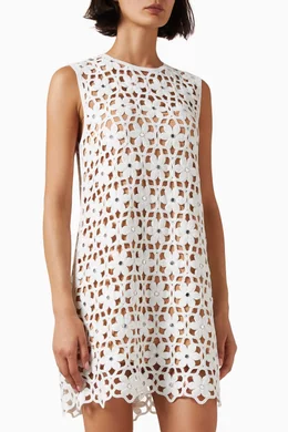 Buy Michael Kors White Embellished Crochet Mini Dress For Women Online |  Ounass Saudi
