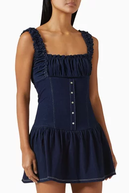 frankies bikinis denim dress Frankies Bikinis: Christa Denim Dress