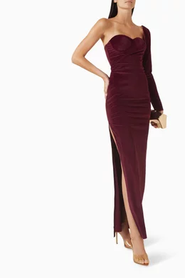 kylie burgundy dress Kylie Jenner - 2014 American Music Awards
