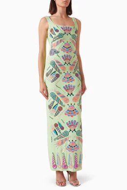 shell beaded dress Adara Ivory Shell Payette Bag main image 0