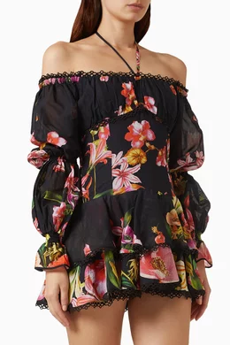 mini black dress elegant Velvi - Evelyn Mini Dress - Black - Ruched Bustier Short Dress main image 1