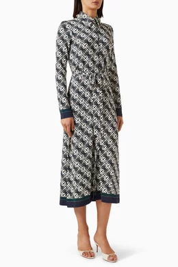 casablanca jersey dress Buy Black Monogram in For Women Online Midi shirt