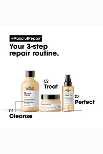 hover state of Absolut Repair Shampoo with Protein and Gold Quinoa for Dry and Damaged Hair, 300ml