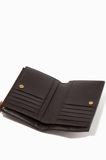 hover state of Bi-fold Zip Wallet in Intrecciato Nappa 