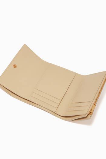 hover state of Mini Tri-fold Zip Wallet in Intrecciato Nappa     